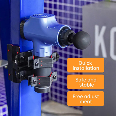 Kumiaor Hand-Free Massage Gun Holder for Back, Percussive Muscle Massage Gun Mount for Self-Massage Compatible