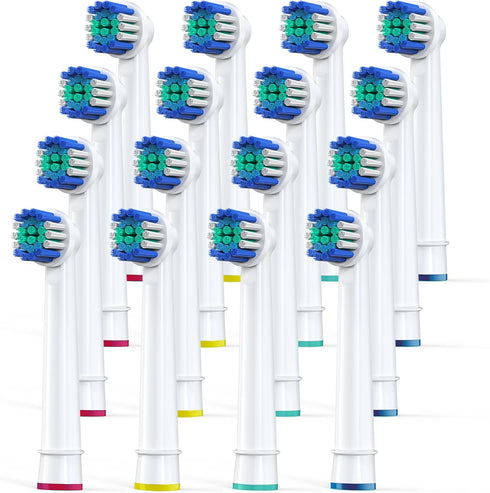 Replacement Toothbrush Heads Compatible with Oral-B Braun, Pack of 16 Professional Replacement