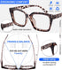 MARE AZZURO Blue Light Blocking Reading Glasses for Women, Computer Readers (Demi, 5.0)
