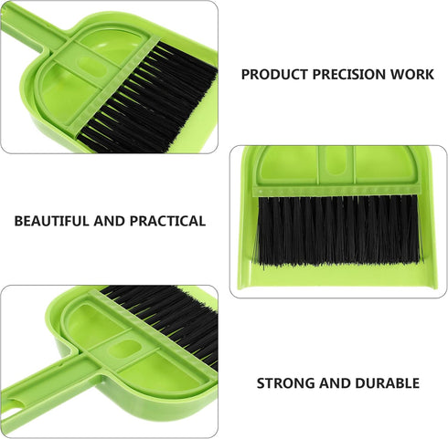 Healifty Cleaning 6 Sets Dustpan Hand Broom and Shovel - Small Broom Dustpan Set and Brush Set