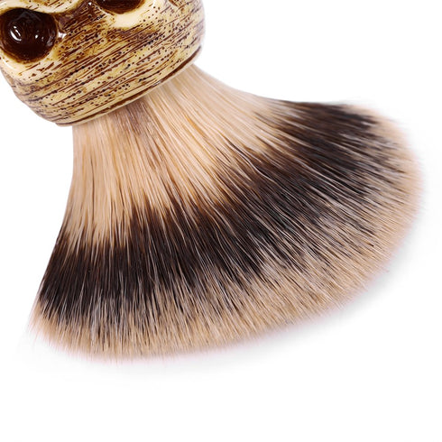 ZJchao Shaving Brush, Skull Head Shaped Handle Beard Shaving Brush for Men, Gifts for Dad Boyfriend