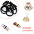 Maine Hair Ties, 10PCS No Damage Rubber Bands for Hair, Small Hair Bands for Thick Ponytail Women, Comforts No