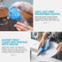 12 Pcs Microfiber Glass and Window Cleaning Cloths, 12" x 12", Lint Free, Streakless Buff Polishing Cloth