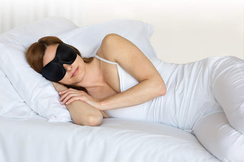 Bucky 40 Blinks No Pressure Eye Mask for Travel & Sleep - Blue Atlas, One Size