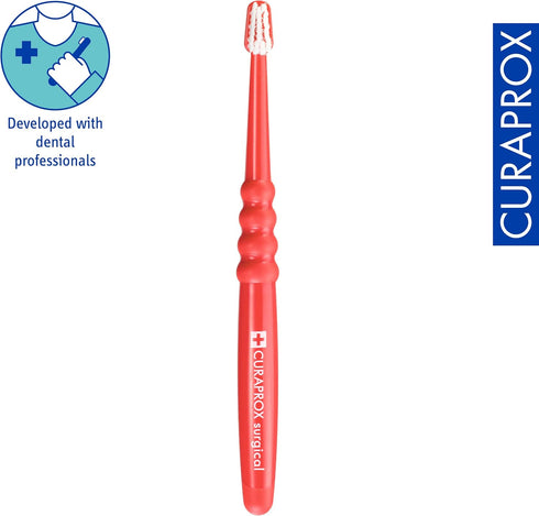 Curaprox CS Mega-Soft Surgical Toothbrush, Red