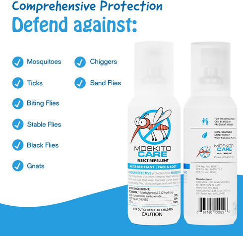 14hr Insect Repellent, Moisturizing Outdoor Bug Spray for Ticks, Mosquitoes, and More, Safe for Kids