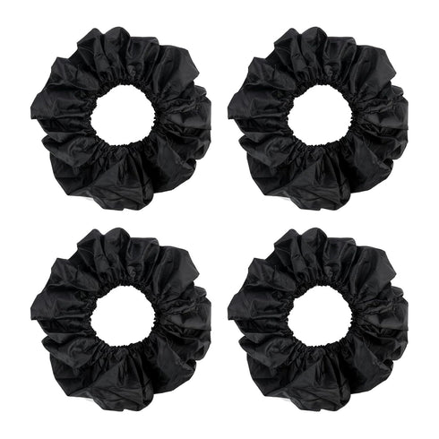4 Pack Baby Stroller Wheel Cover Black Wheelchair Wheel Tire Protector for Child Kid Baby Stroller Jogger Wheels Covers