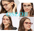 4 PACK Cat Eye Reading Glasses for Women, Blue Light Blocking Readers with Spring Hinge, Mix, 1.5