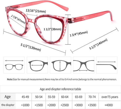 IVNUOYI 6 Pack Blue Light Blocking Reading Glasses for Women, Fashion Ladies Readers with Spring Hinges, Anti Glare UV
