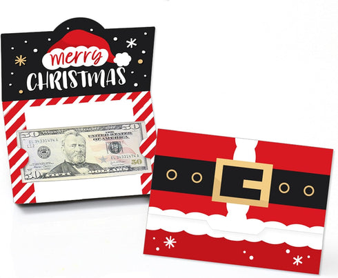 Big Dot of Happiness Secret Santa - Christmas Gift Exchange Party Money