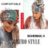 Olbye Boho Headbands - Women Wide Turban Elastic Nonslip Hair Scarfs for Workout and Yoga