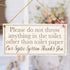 Please do not Throw Anything in The Toilet Other Than Toilet Paper Our Septic System Thanks You - Polite Septic Tank Hanging Home Accessory Sign 10" X 5"