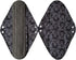 MUMBABY 5 (14 inch)) Pieces Charcoal Bamboo Mama Cloth/ Menstrual Pads/ Reusable Sanitary Pads (Black lace, Overnight