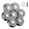 Men's Electric Shaver Replacement Heads, 7 Blades Floating Washable Shaver Replacement Blades for Bald Men (Silvery)