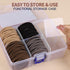 YGDZ 150 PCS Hair Ties for Thick Hair - 5CM Ponytail Holders, No Hair Damage Rubber Bands for Women, Men, Girls