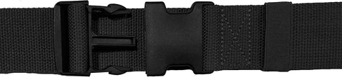 Gait Belt with Plastic Buckle by LiftAid - Transfer and Walking Aid with Belt Loop Holder, 60"L x 2"W (Black)