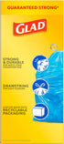 Glad Large Drawstring Bags - Blue, 30 Gallon, 28 Count