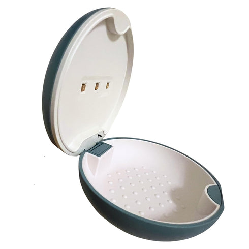 Tare&co UVC Ultraviolet Retainer Case - Compatible with Invisalign, Mouth Guard Case, Dental Braces Case Slim Battery
