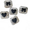 4 Pack 3D Design Cute Contact Lens Cases, Travel Eye Contacts Case Box Holder with Tweezers and Solution Bottle Kit