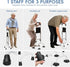 Makamsui 5 Stand Assist Aid for Elderly, Adjustable Standing Aid Rail Bar with Height Levels, Quad Cane Mobility Aid