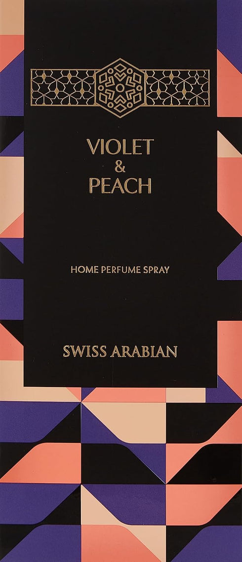 SWISS ARABIAN Violet and Peach Air Freshener, 10.14 Oz Luxury Room Spray from Dubai for Lasting Home Fragrance