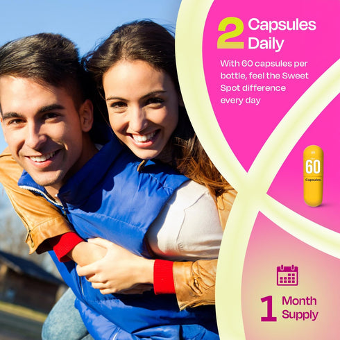 TASTE THE SWEET SPOT 2-Pack 60 Probiotics for Women & Men with Pineapple, pH Support, Capsules Each