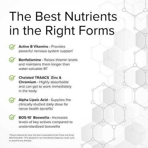 Terry Naturally Healthy Feet & Nerves - 120 Capsules for Healthy Nerve Function - Non-GMO, Vegan