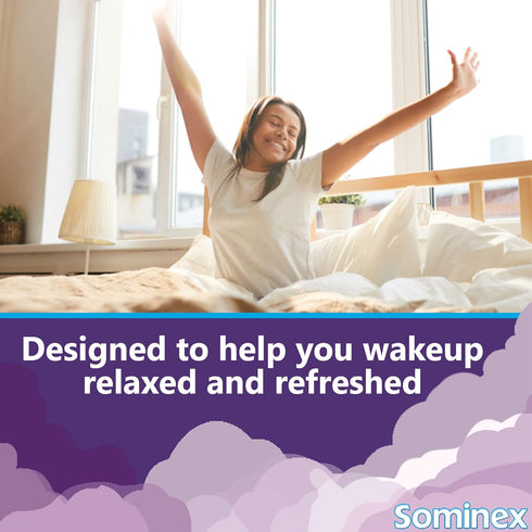 Sominex Nighttime Sleep-Aid Tablets, Maximum Strength Formula, Single Dose, Assorted, 16 Count