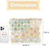 Floral Makeup Bag, Large Cotton Quilted Cosmetic Organizer, Aesthetic Portable Pouch for Women Girls Travel Accessories