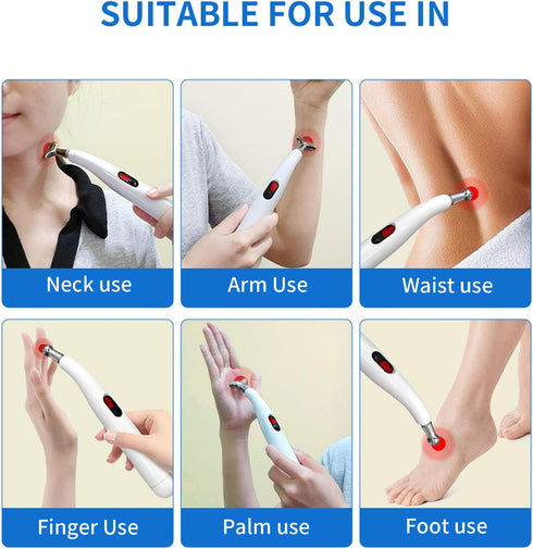 Acupuncture Pen - Electronic Pain Relief Therapy, 5-in-1 Merídian Energy Pulse Massage Pen, Gifts for Women & Men