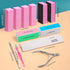 TsMADDTs Nail Files and Buffers 13 PCS Nail Buffer Block Nail Kit with Buffers, 3-Way Sanding Block, 4-Way Nail Buffers, Buffer Nail File 100/180, Cuticle Nippers & Cuticle Pusher