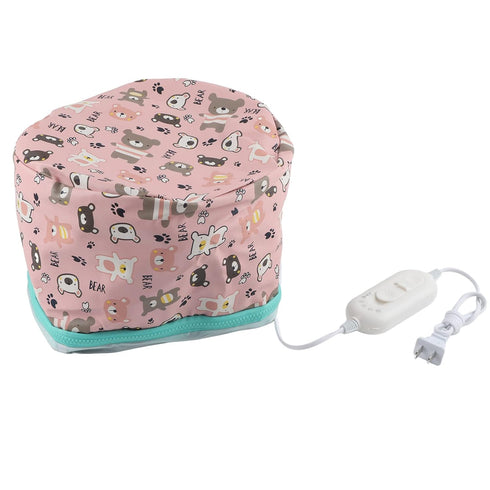 Electric Hair Heating Adjustable Oil Treatment Steamer Hat Detachable Hair Care Tool Steamer Hot For Hair Treatment Cordless Deep Conditioning Heat - St