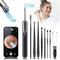 Wireless WiFi Ear Wax Removal Cleaner, 1080P HD Camera Lens, 8 Pcs Ear Set - Hassle-Free Ear Cleaning Kit (Black)