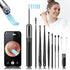 Wireless WiFi Ear Wax Removal Cleaner, 1080P HD Camera Lens, 8 Pcs Ear Set - Hassle-Free Ear Cleaning Kit (Black)