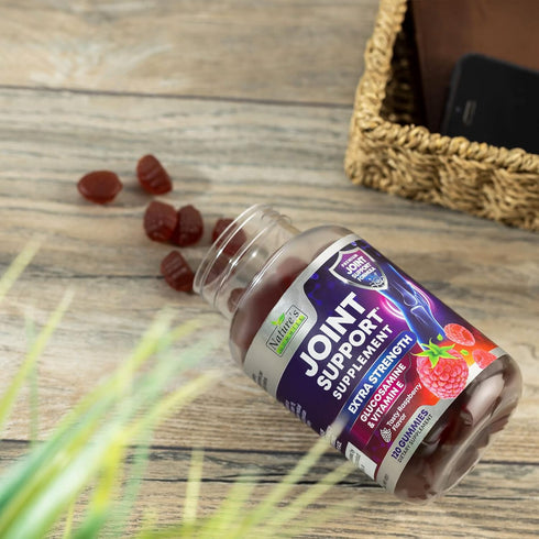 Extra Strength Glucosamine Joint Support Gummy - Joint Health Support & Flexibility for Back, Knees, & Hands