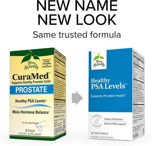 Terry Naturally Healthy PSA Levels - 60 Softgels for Prostate Health - Non-GMO, Gluten Free