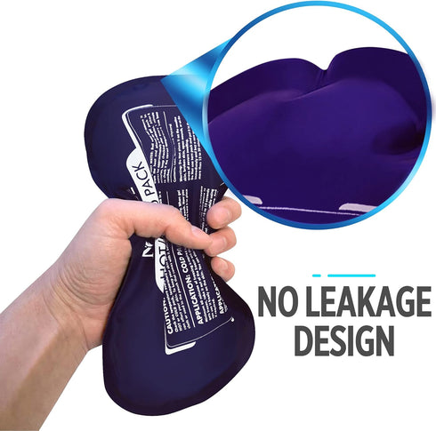 Medvice Reusable Hot and Cold Ice Packs - 2 Gel Wraps for Injuries, Joint Pain, Muscle Soreness, Adjustable & Flexible