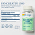 SOLARAY Pancreatin Supplement, 1300 mg, 90 Count