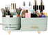 Makeup Organizer for Vanity, Cosmetic Display Case with Drawers for Makeup, Skincare, Brushes, and Accessories (Green)