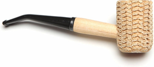 Missouri Meerschaum Missouri Pride Corn Cob Tobacco Pipe, 5th Avenue, Bent Bit