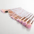 16PCs Marble Makeup Brushes Set Premium Synthetic Face Eye Lip Make Up Brush Kits for Foundation, Powder,Eyeshadow,Eyebrow,Eyelash,Eyeliner,Blending,Concealer,Contour,Highlight