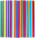 300 Pcs Colorful Long Disposable Drinking Straws, 0.23'' Diameter and 10.2" Long