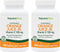 Natures Plus Orange Juice Jr. - 2 Pack, 180 Chewable Tablets - 100 mg Vitamin C - Vegetarian, Gluten Free