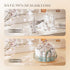 Rotating Makeup Organizer, High Hardness Glass Cosmetic and Skincare Organizer for Bathroom Counter
