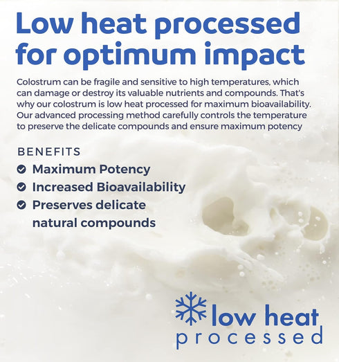 Colostrum 1,000mg (Non-GMO) - Immune System Support, Gut Health & Respiratory Health Supplement - 60 Capsules