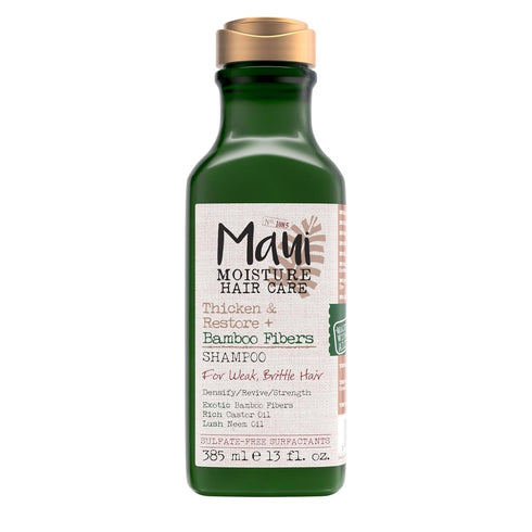 Maui Moisture Thicken & Restore Shampoo, 13 fl oz, Strengthening Shampoo for Natural Hair
