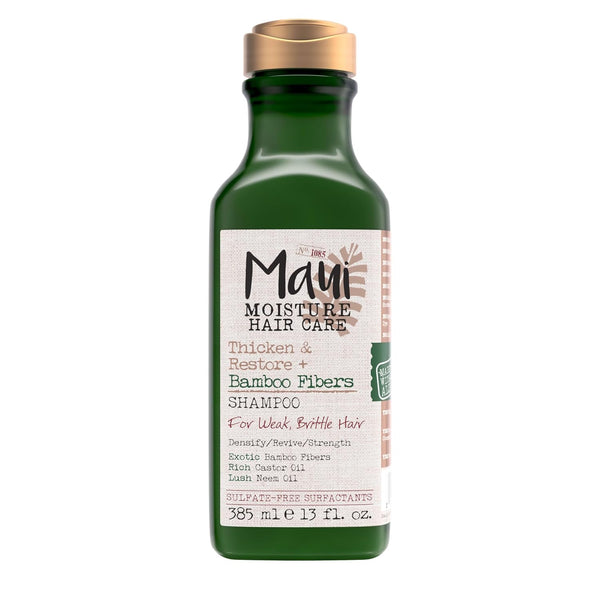 Maui Moisture Thicken & Restore Shampoo, 13 fl oz, Strengthening Shampoo for Natural Hair