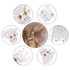 YOHAMA 36 PCS Clear Mini Hair Claw Clips, Great for Kids Adult Hairstyles, White Plastic Hair Clips, Strong Grip