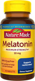 Nature Made Melatonin 10mg Maximum Strength Tablets, 70 Count - Drug Free Sleep Aid for Adults