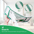 4 Pack Microfiber Mop Heads for Libman Microfiber Floor Mop, Reusable & Washable Pads for Multi-Surface Floors